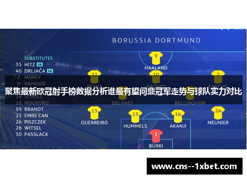 聚焦最新欧冠射手榜数据分析谁最有望问鼎冠军走势与球队实力对比